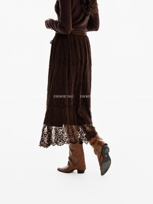 【门店同款】ENJOY冬季挂绳腰带蕾丝A字裙 167696855 商品图2