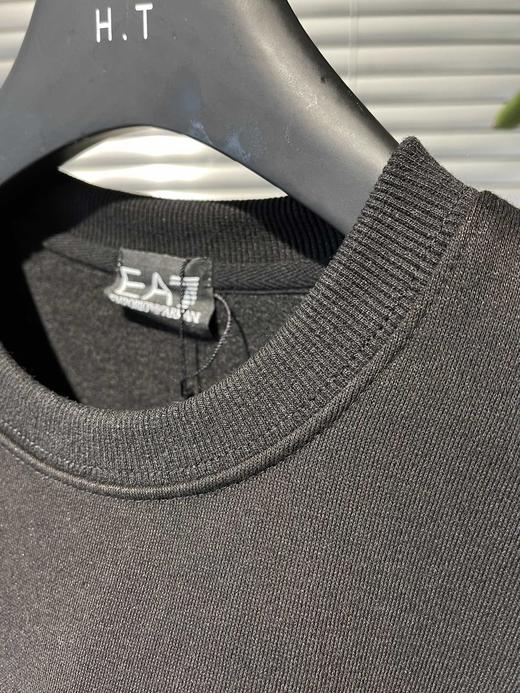 D110423秋冬男士加厚加绒保暖圆领印花重磅卫衣 商品图4