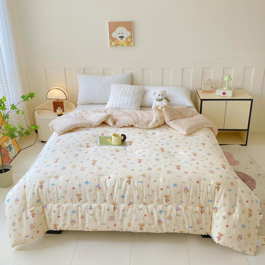 【品牌直发】小象咘叮A类母婴级全棉双层纱婴儿绒210g yb1112016 商品图1