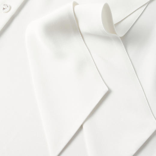 【商场同款】诗凡黎法式优雅飘带衬衫25秋新款缎面上衣3G9121351 商品图3