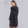 【绵羊毛】乔万尼连帽休闲重工国风设计感精致绵羊毛双面尼羊毛大衣ES4A447 商品缩略图4