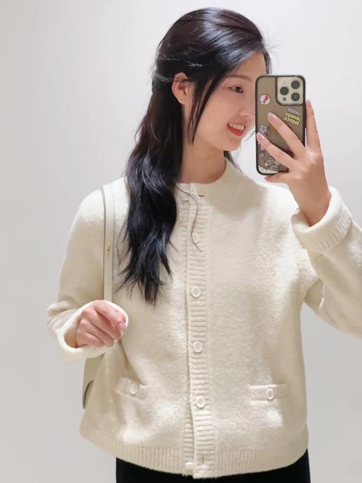 【高品质私服】【IC牦牛绒圈圈纱针织开衫】开衫样式，气质温和知性，简洁剪裁G1192-CC【无标出货 介意慎拍】 商品图5
