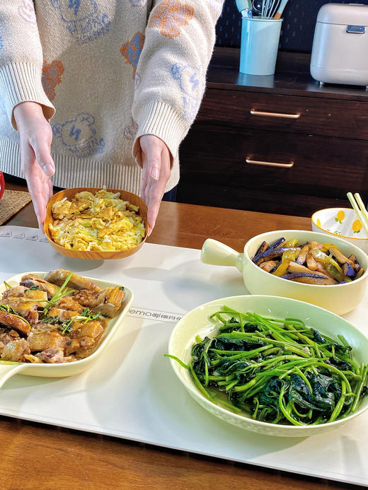 【中号】德玛奇方形可卷易保温板采用，全新纳米级柔性硅胶材质❗  🔺防水🔺防油  温度三档可调节❗️ 商品图3