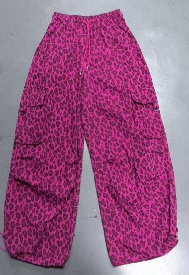 NC新款豹纹休闲直筒阔腿裤50702秋季009802080115 商品图1