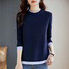 德绒半高领打底衫女士2026新款大码长袖t恤加厚保暖上衣可外穿秋 商品缩略图0