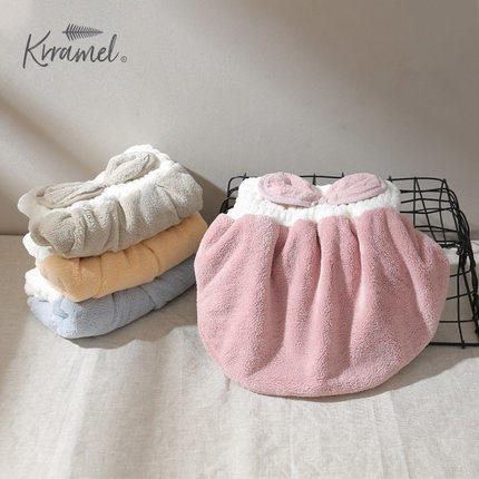 9楼母婴生活馆krramel干发帽强吸水速干神器擦头发干发巾包头巾浴帽可爱护发帽 吊牌价：48元 商品图0