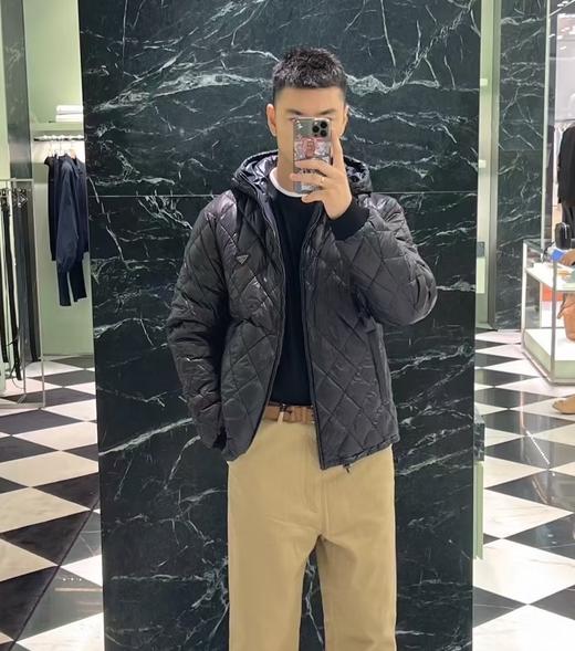 男款菱格双面连帽外套la020 商品图2