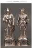 独角鹿西洋古董 1924年德国制造英国Israel Segalov工坊出品中世纪重装骑士造型纯银精雕嵌半宝石人物摆件一对 商品缩略图0