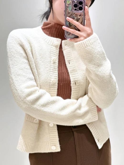 【高品质私服】【IC牦牛绒圈圈纱针织开衫】开衫样式，气质温和知性，简洁剪裁G1192-CC【无标出货 介意慎拍】 商品图4