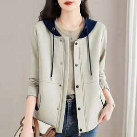 2026新款秋冬大码女装胖mm休闲连帽卫衣外套女中长款开衫上衣宽松