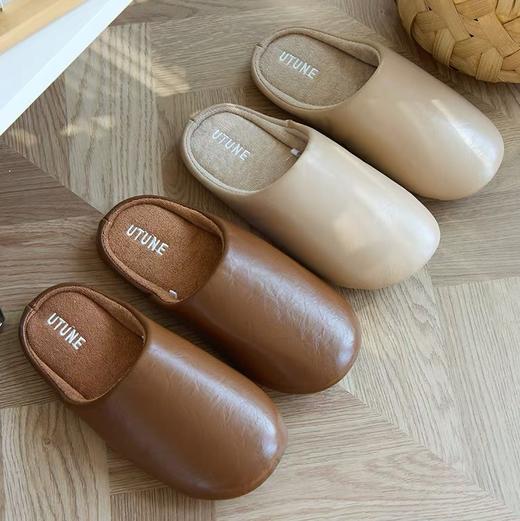秋冬新款棉拖【优调穆勒皮拖】超有质感的优调“默皮踪”皮拖🧸 居家、办公、通勤、约会都能穿，敲舒服！ 商品图1