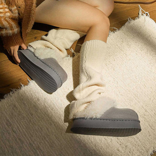 居家毛绒绒舒适柔软女款棉拖鞋-纪念日百货门店同款166994412 商品图4