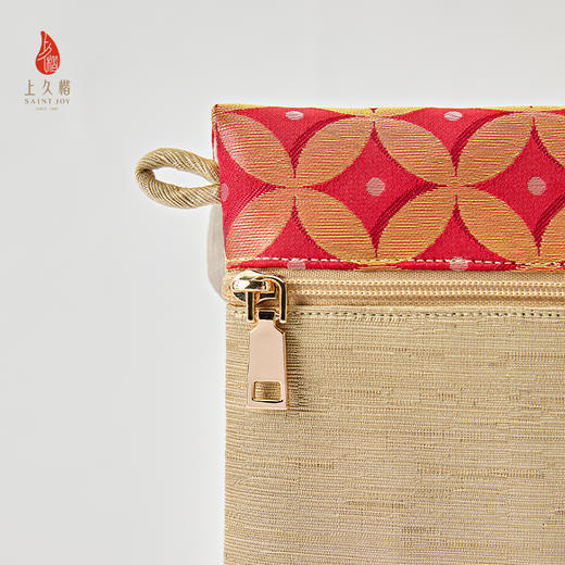 【上久楷 X 恭王府】宋锦手机包 金钱纹 红色 XB3B085205003 商品图6