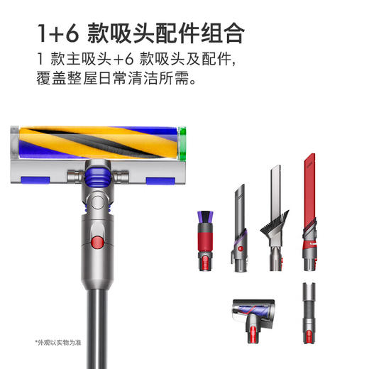 戴森（DYSON）V15 Detect Fluffy智能高端吸尘器 LCD智能数显 230AW强劲吸力 除螨除尘 车载可用 蓝镍色 商品图2