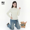 P&X设计师女装2025冬季半高领T恤保暖修身打底T恤 825402094 浅黄 商品缩略图3