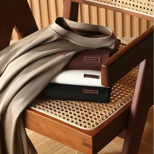 娇宠肌肤男士保暖打底！7A抗菌黑科技！面膜触感超柔莫代尔男士休闲打底衫 商品图0