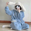 2025秋冬玉桂狗睡袍女加厚加绒珊瑚绒卡通睡裙保暖毛绒睡衣家居服 商品缩略图1