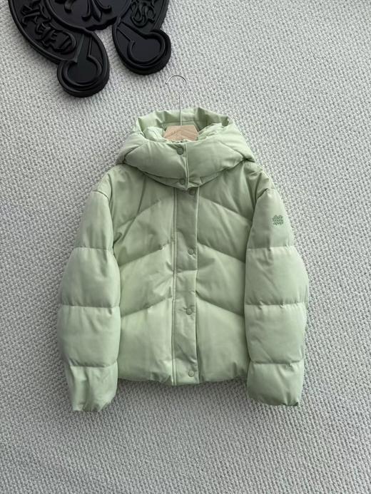 D110439马卡龙色系冬季休闲保暖可拆卸帽子设计面包服羽绒服 商品图5