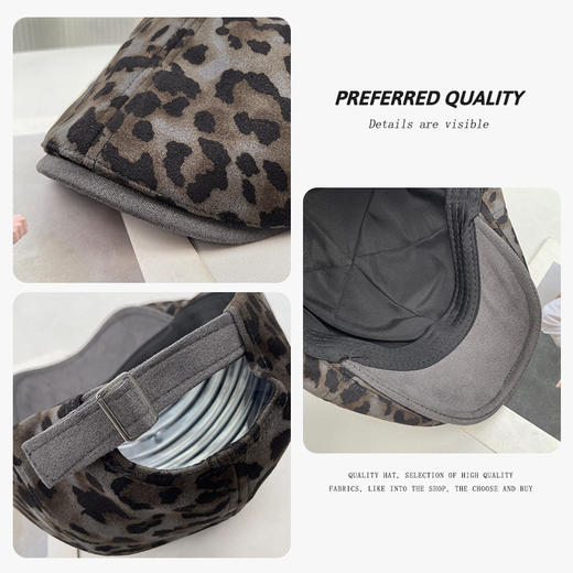 【喵小仟 秋冬麂皮绒帽子合集】  网红休闲 复古百搭 显脸小头包脸 商品图14