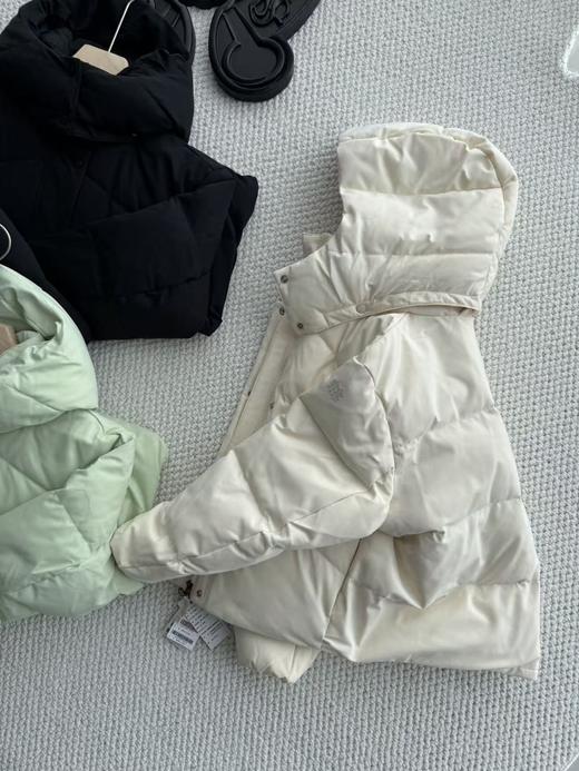 D110439马卡龙色系冬季休闲保暖可拆卸帽子设计面包服羽绒服 商品图3