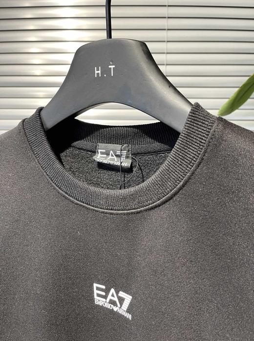 D110423秋冬男士加厚加绒保暖圆领印花重磅卫衣 商品图3