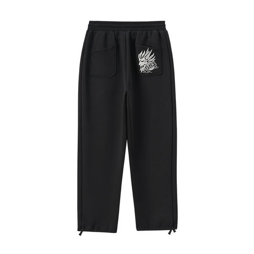 ONIARAI/鬼洗25秋冬新品舒适宽直筒羊毛空气层针织长裤男 B540179 商品图4