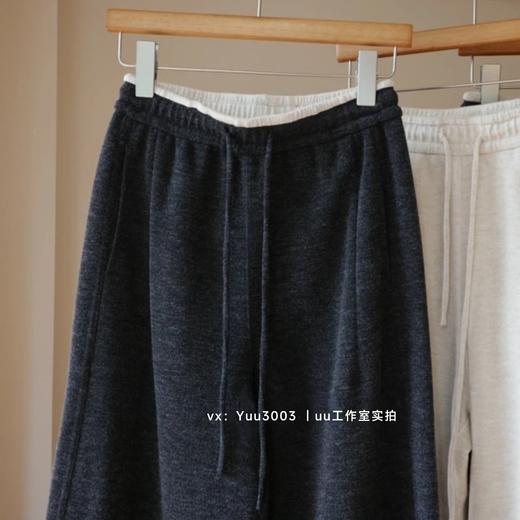 uu安利：有份量的垂感仿兔毛绒、高腰阔腿裤。大厂做工，内里全部包边。 商品图6