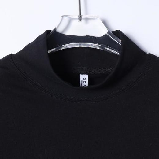 T4993SDSA秋冬新款痞帅男装潮牌撞色涂鸦印花半高领长袖T恤百搭时尚 商品图2