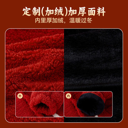 【限时限量】嘟嘟家儿童外套男童新年衣服女童拜年服宝宝冬季过年红色喜庆童装 商品图3