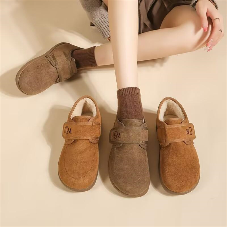 【加购两双到手79.9元】Cade Konty 冬款加绒雪地靴半拖/勃肯鞋 加绒保暖 轻便舒适