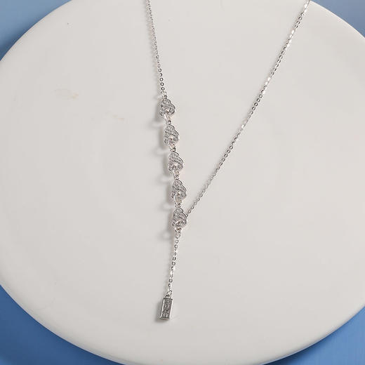 【宏艺珠宝】五福连葫·银s925项链 商品图2