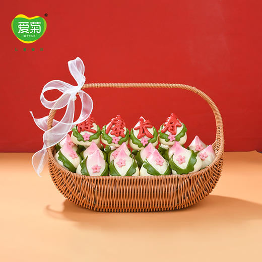 【爱菊花馍】福篮寿桃 商品图0