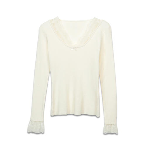 纯欲蕾丝拼接打底衫-纪念日百货门店同款167101153 商品图4