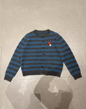 【门店同款】ENJOY冬季“游牧漫寻”蘑菇条纹圆领开衫 167594402