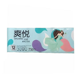 【卷纸】爽悦 卷纸卫生纸家用实惠卫生纸大包卫生间 12卷/提