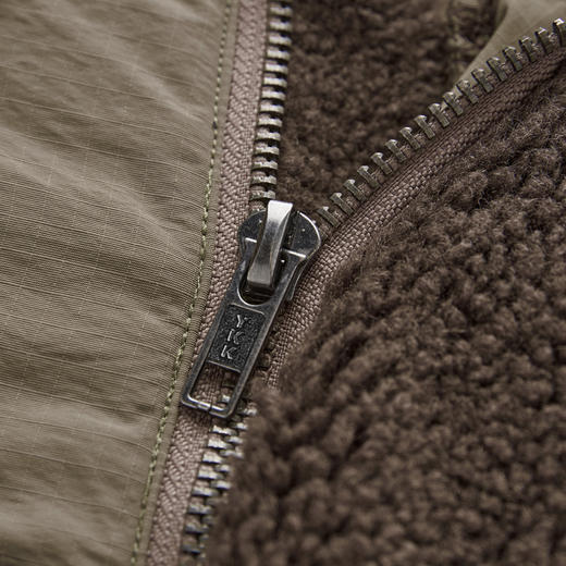 ROMI STUDIO“时尚复古”羊毛混纺梭织摇粒绒连帽卫衣 RWCAS65332 商品图3