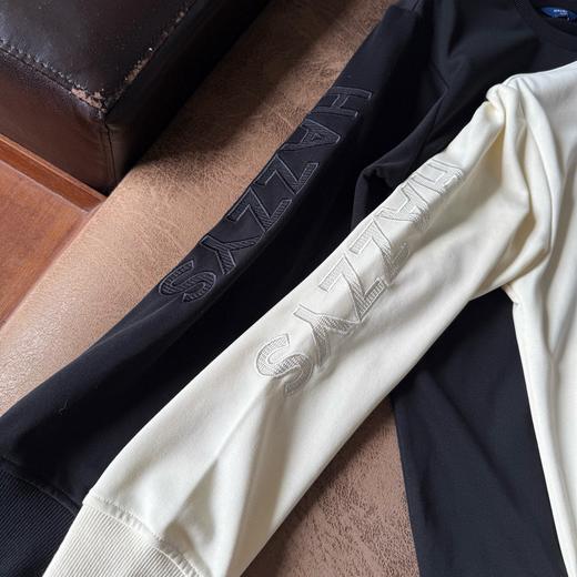 D110416男士圆领卫衣纯色简约刺绣套头休闲上衣 商品图14