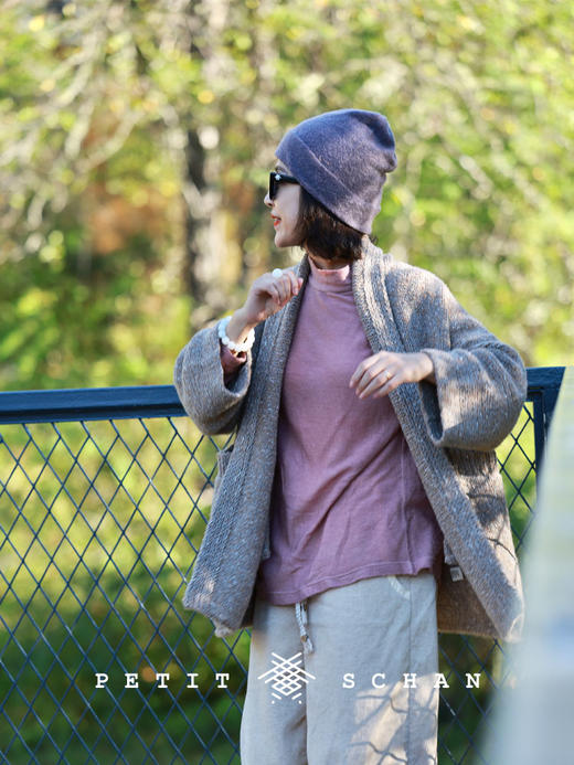 PETIT SCHAN小闪 CLO#953 Bumper Harvest 五谷丰登 骆驼绒牦牛绒手纺纱纯手编针织外套 商品图5