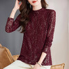 洋气蕾丝打底衫女秋冬2026新款宽松大码女装半高领上衣内搭可外穿 商品缩略图3