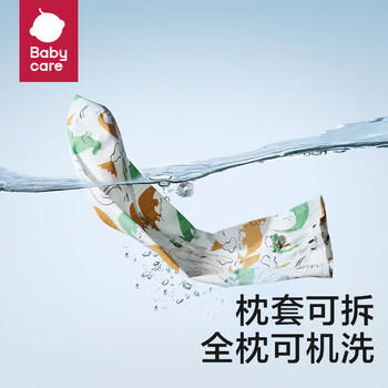 babycare婴儿安抚枕头宝宝多功能抱枕透气枕头6月-6岁-比奇角恐龙39*12cm 商品图0