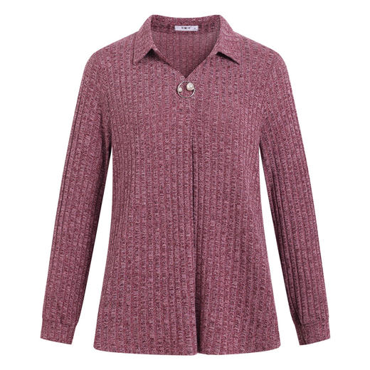 加肥加大码t恤女长袖上衣2026新款春秋女装中年妈妈打底衫中长款 商品图4