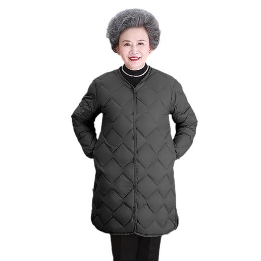 丁摩轻薄羽绒服中长款新款圆领长款韩版无领内胆AL 商品图4