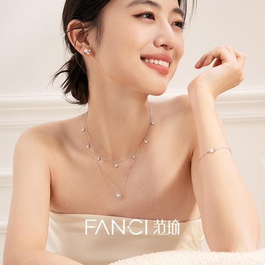 Fanci范琦珠光泡泡编织款贝珠项链浪漫百搭送女生送女友生日礼物 商品图3