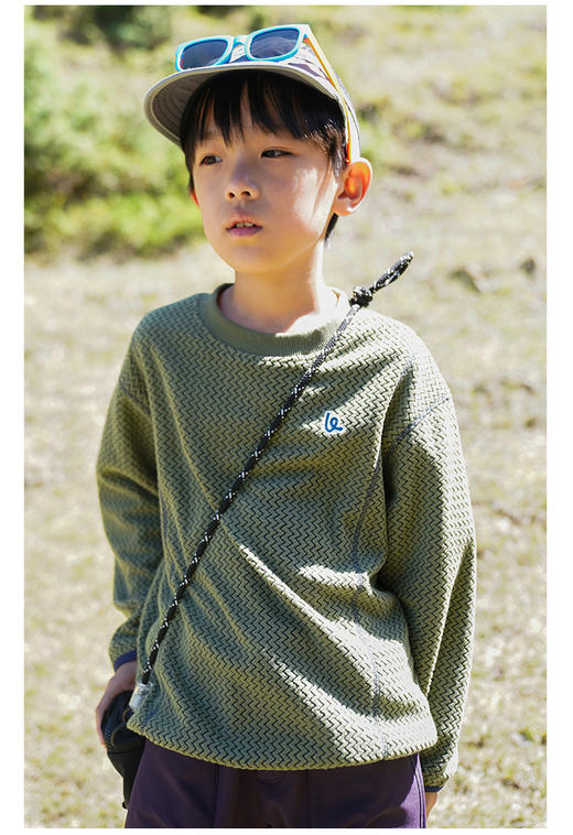 【文怡之选】kick run 轻暖芯波浪绒上衣 卫衣 触感棉柔 舒适保暖 k2557 商品图8