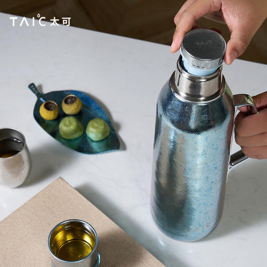 【TAIC 太可】臻享纯钛保温壶大容量旅行热水壶家用暖水瓶1600ml 商品图2