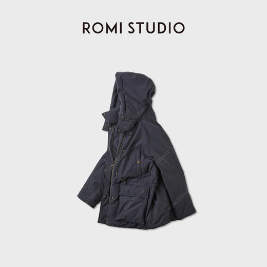 ROMI STUDIO“温暖过冬”90白鹅绒蓬松保暖连帽羽绒服RWCWW86168 商品图2