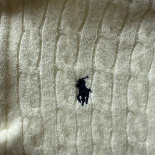 D110426四色半拉链立领小马刺绣绞花编织针织衫毛衣男女同款 商品图11