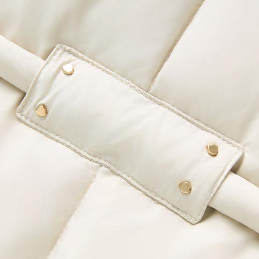 「高货wl」全新升级【铂金会员496/天猫669/差价173】(01049)洛诗琳轻盈90白鸭绒羽绒服2025冬季系带收腰加厚保暖外套 商品图4