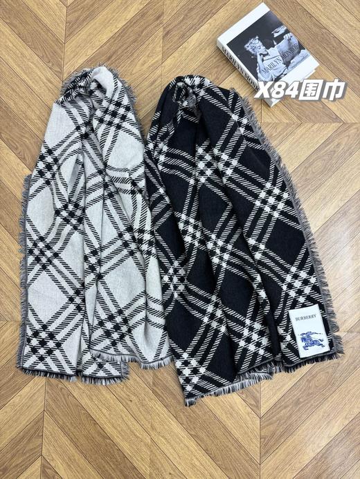 D110437情侣款可双面佩戴保暖舒适亲肤格纹围巾 商品图14