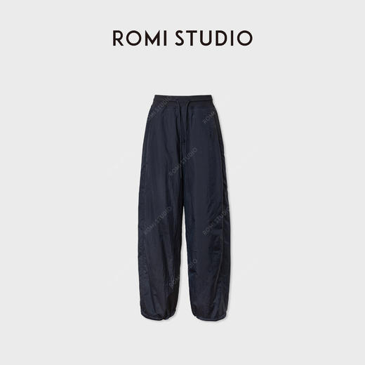ROMI STUDIO“率性自我”立体剪裁宽松锦纶快干休闲裤RWCAX66283 商品图0